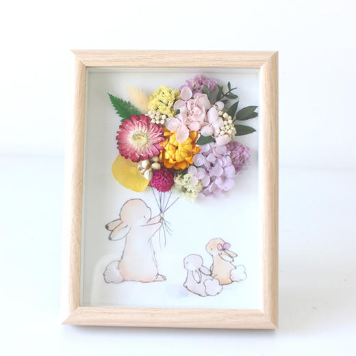 【教师节永生花中空相框】送老师diy干花材料包 手工制作礼物 节日礼物 商品图10
