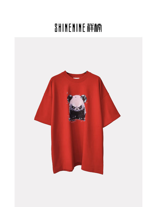 W416312092手绘熊猫短袖T恤 商品图0