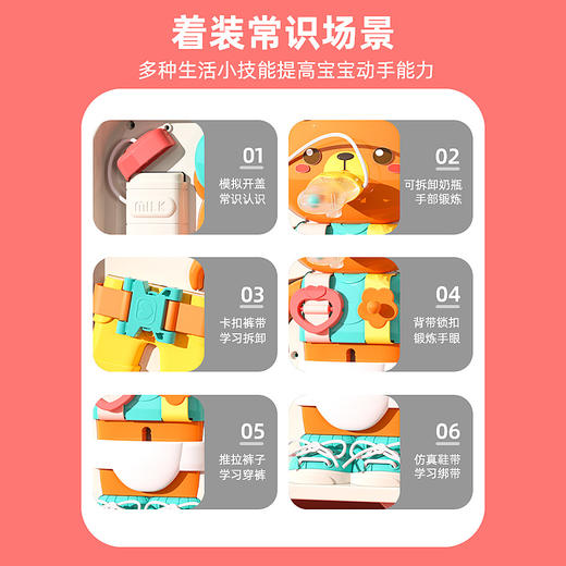 儿童汽车忙碌板早教玩具婴儿0-3岁多功能声光音乐益智忙碌屋 商品图2