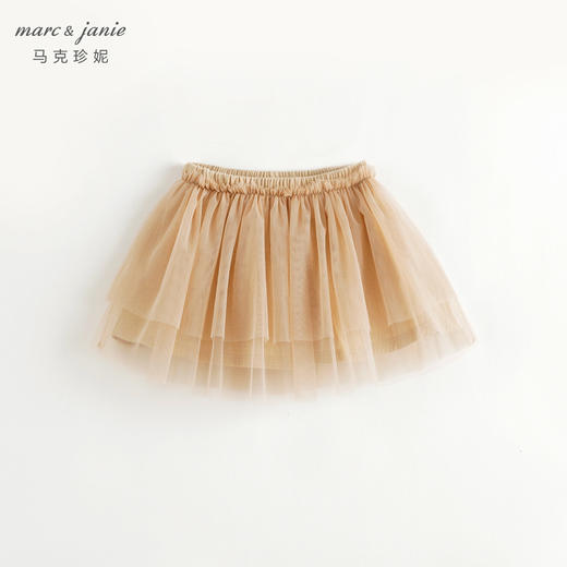 马克珍妮女童新年款网纱短裙半身裙蛋糕裙儿童夏装裙子241080 商品图3
