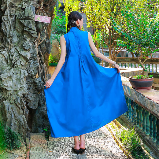 青衣白马民族风连衣裙| 云南土布面料 | 现货 商品图4