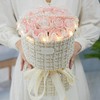 【送花永不过时！法式超美小香风花束】21朵小香风碎冰蓝玫瑰花束，可爱毛绒手捧玫瑰仿真花，送女友朋友闺蜜老婆，香皂永生干花多种颜色可选，520礼物七夕情人节常备！ 商品缩略图1