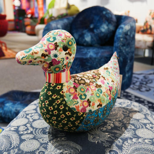 深山集市 鸭子花布拼接手工玩偶中号 随机花色发货 商品图2