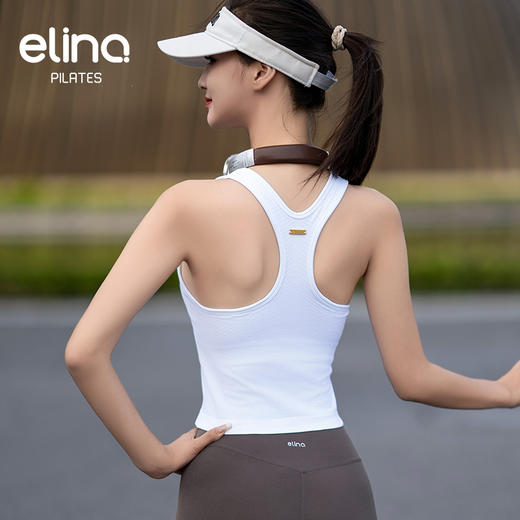 elina一恋2024无缝运动速干瑜伽普拉提背心 EYF3906 商品图5
