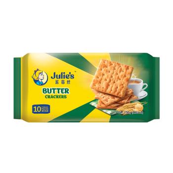 茱蒂丝Julie's 马来西亚进口奶油苏打饼干休闲零食早餐250克/袋×2 商品图1