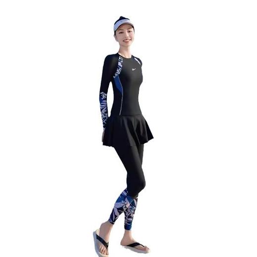 回力游泳衣女款2024新款夏长袖短袖保守泳衣连体分体大码泳装清仓_ym 商品图4