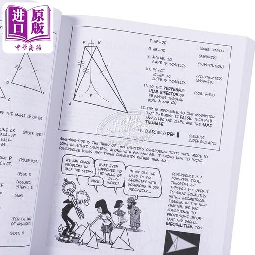 【中商原版】几何漫画指南 The Cartoon Guide to Geometry 英文原版 Larry Gonick 几何 数学 商品图3