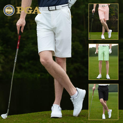 美国PGA 高尔夫短裤男士裤子防水运动球裤弹力男裤golf服装男装 商品图1