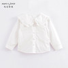 马克珍妮秋装新款 女童花边翻领纯棉长袖衬衫 儿童衬衣221550 商品缩略图2
