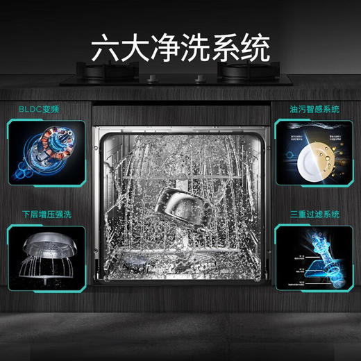 西门子（SIEMENS）超感舱12套大容量晶蕾烘干全自动家用嵌入式洗碗机晶蕾除菌消毒半嵌式96h存储SE55ZS00KC 不带面板 商品图1