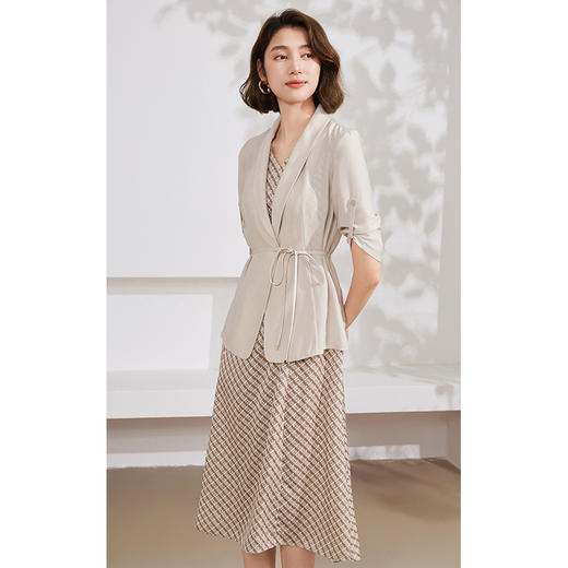 乔万尼真丝连衣裙时尚套装夏新款EM2G808 商品图1