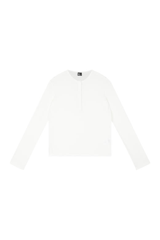 oneup华夫格亨利领合身长袖 商品图8