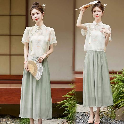 新中式复古国风，改良气质两件套HR-BBL2385 商品图0