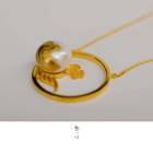 莳绘珍珠18K项链—云 商品图3