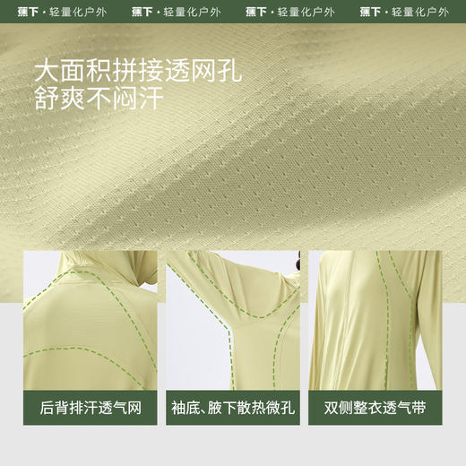 蕉下长款防晒衣女AL90224透气防紫外线防晒裙外套全身防晒服夏季 商品图3