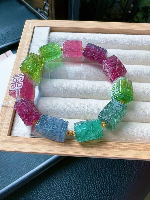 46.7g 雕刻碧玺手链 商品图8