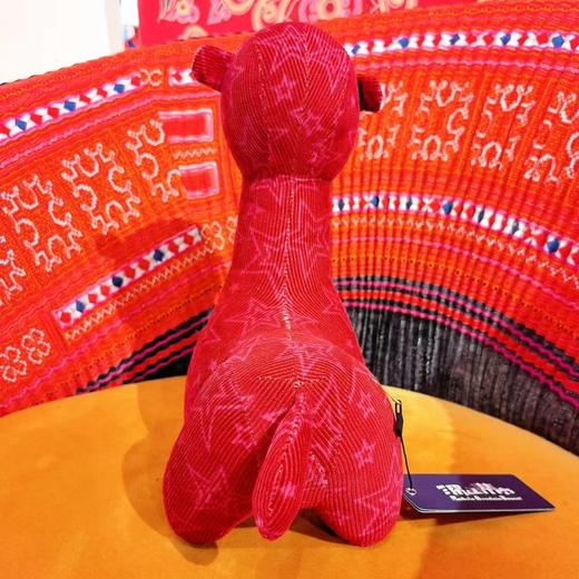 深山集市 羊驼花布手工玩偶 30*20CM 随机花色发货 商品图2