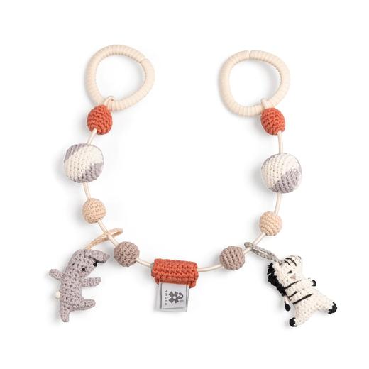 丹麦Sebra 推车链 艺术装饰神奇动物刺激感官 婴儿车装饰品手工编织 商品图2