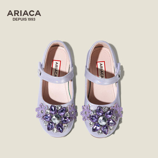 ARIACA艾芮苏女童公主鞋爱莎软底儿童水晶鞋春秋皮鞋女孩宝宝单鞋 商品图1