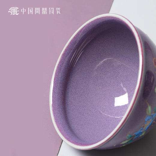 问鼎钧瓷折口杯（蝶恋花） 商品图3