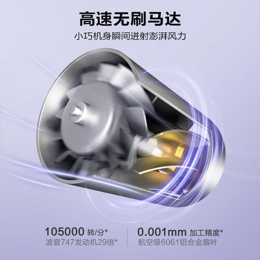 松下（Panasonic）吹风机纳诺怡十万转高速家用电吹风负离子千倍水润大功率不伤发 EH-NW90-V405 商品图4
