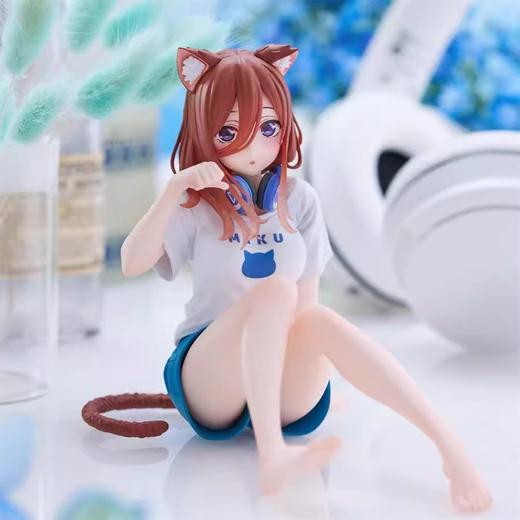 TAITO 五等分的新娘 中野三玖 插画猫猫居家服 景品手办 商品图0