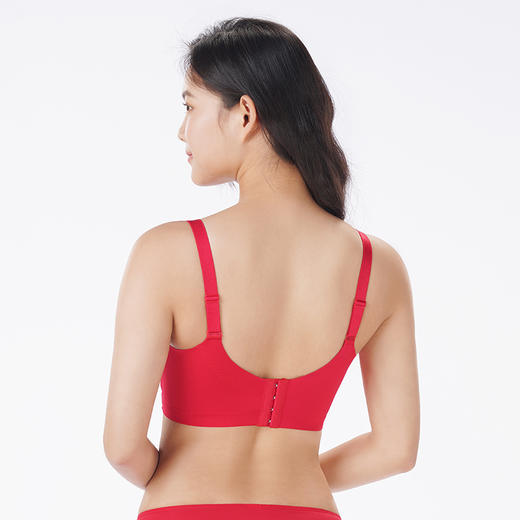 都市丽人调整型内衣舒软挺塑塑身文胸蕾丝A:加厚B:中厚塑身内衣3/4杯四排扣LJT4H3 商品图6