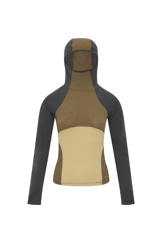 oneup拼接连帽修身运动长袖 商品图5