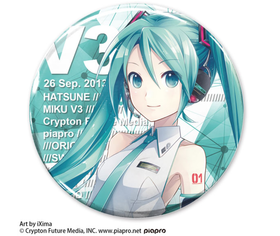 COSPA 初音未来 V3 65mm 大吧唧 徽章 谷子