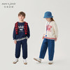 马克珍妮春秋装 男童纯棉学院风撞色字母卫衣 240670 商品缩略图0