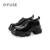 D:FUSE迪芙斯秋季新款漆皮系带厚底德比鞋DF43112364 商品缩略图0