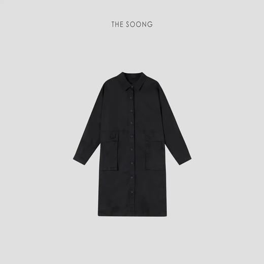 THESOONG |"妙感轻盈"100%甄选高支棉廓形时装风衣外套HBWT4021 商品图4