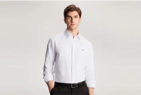 TOMMY 长袖衬衫男  MW35277-YBR 白色.