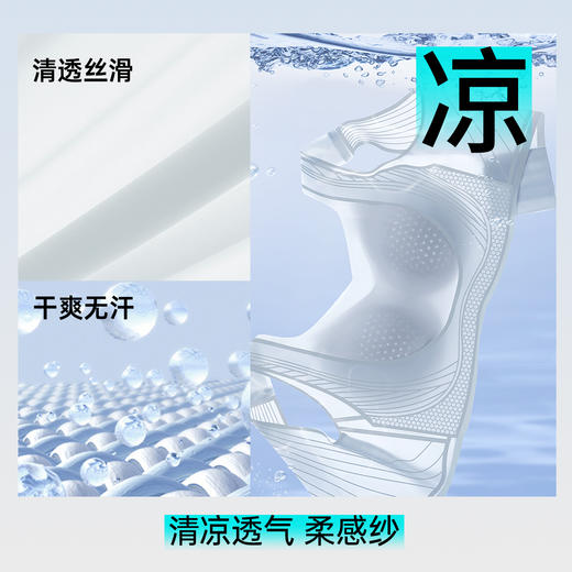 💗【提拉女王圆润款B-F】【7D超细纤维透气】润微洞洞模杯透气风王面料蜂巢+侧边果冻条文胸内衣 提拉薄纱【提拉系列】 商品图1