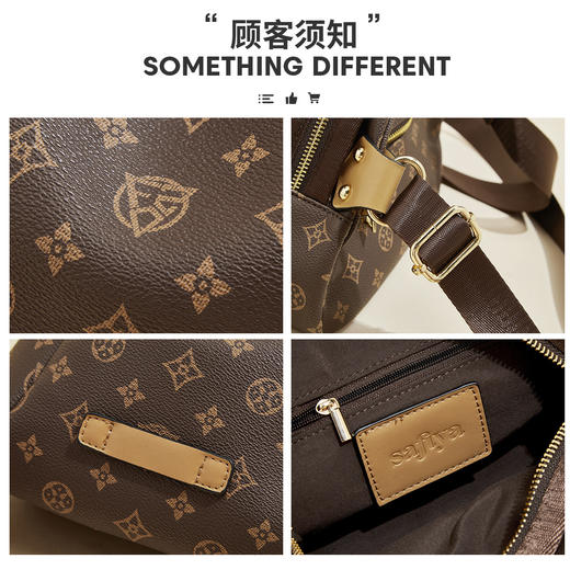 Safiya/索菲娅2024新款腰包胸包时尚小圆包女士单肩斜挎包 SF9151112Y1B /SF42215123*20 商品图9