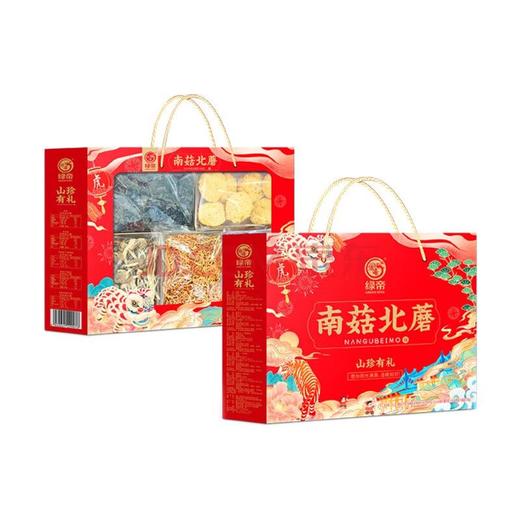 绿帝南菇北蘑菌菇礼盒655g 商品图0