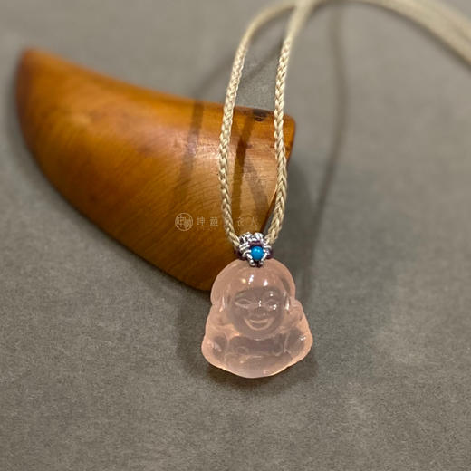 6A级粉红水晶宝宝佛编艺项链 商品图1