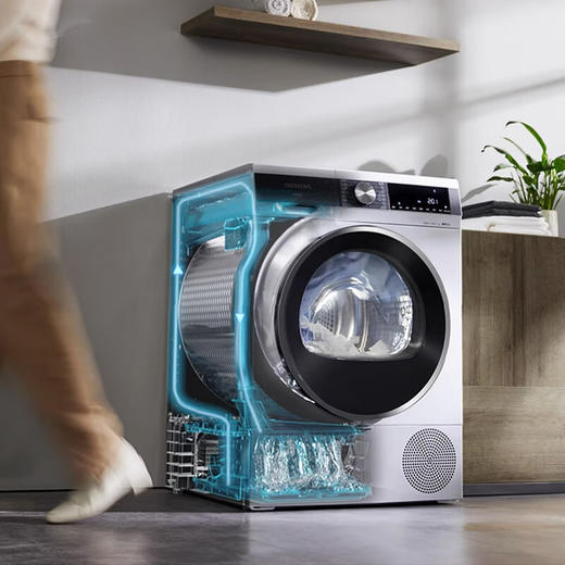 西门子（SIEMENS）10KG大容量家用烘干机热泵除菌除螨蚕丝被烘干热风定时WT45UMD80W 商品图0