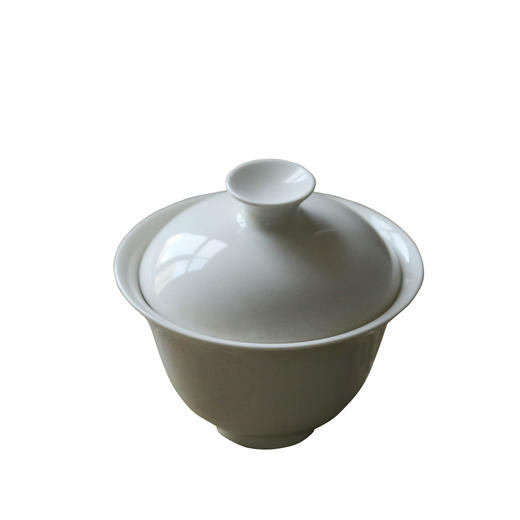 茶香记 元無岩韵草木灰釉陶瓷仿古盖碗130ml素雅泡茶碗功夫茶具 商品图4