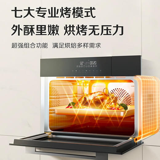 松下（Panasonic）嵌入式56L大容量蒸烤一体机多功能家用蒸烤箱外置水箱自动菜单延时预约NU-SC9BMBXPE 嵌入式蒸烤一体机SC9B（56L） 商品图0