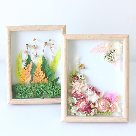 【教师节永生花中空相框】送老师diy干花材料包 手工制作礼物 节日礼物 商品图1