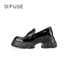 D:FUSE迪芙斯2024秋季新款漆皮轻便厚底乐福鞋DF43112366 商品缩略图2