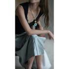 天河石平安扣琉璃管24k金錾刻瑞兽项链 商品图2