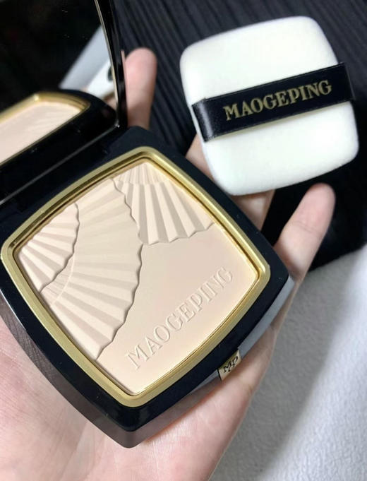 毛戈平光感柔纱凝颜小金扇粉饼4g/7g/11.5g  粉质细腻持久定妆磨皮 801色号 商品图2