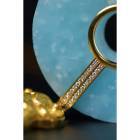 天河石平安扣琉璃管24k金錾刻瑞兽项链 商品图3