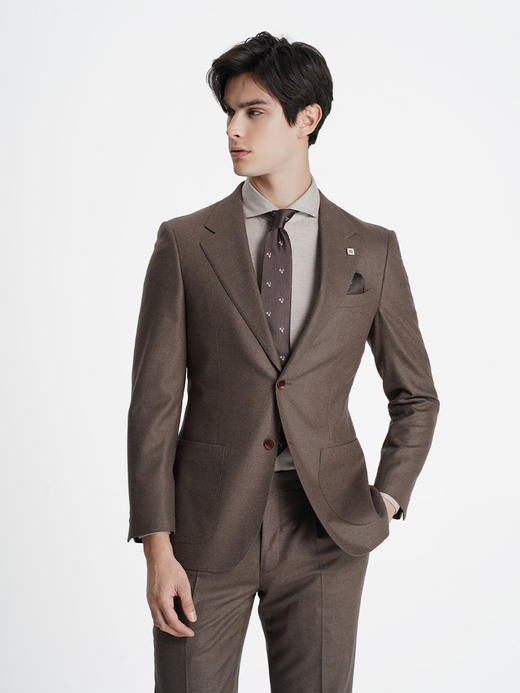 callisto咖色绵羊毛西服 商品图3