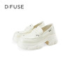D:FUSE迪芙斯2024秋季新款漆皮轻便厚底乐福鞋DF43112366 商品缩略图5