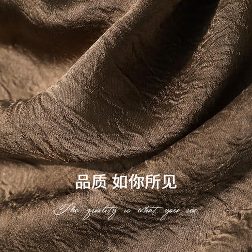 COCOBELLA奢感通勤质感肌理缎面高腰打褶多色灯笼裤PA3011 商品图4