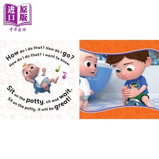 【中商原版】可可西瓜 如厕歌 Cocomelon Sing-Song Potty Song 英文原版 儿童纸板书 卡通动画图画书 亲子绘本 进口低幼童书 商品图2