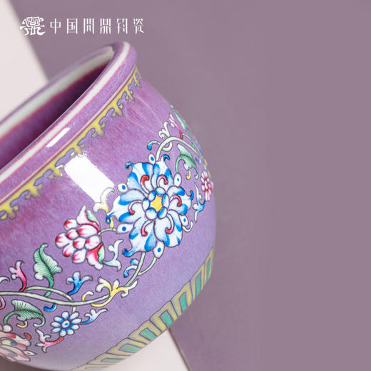 问鼎钧瓷风水缸杯（花开富贵） 商品图3